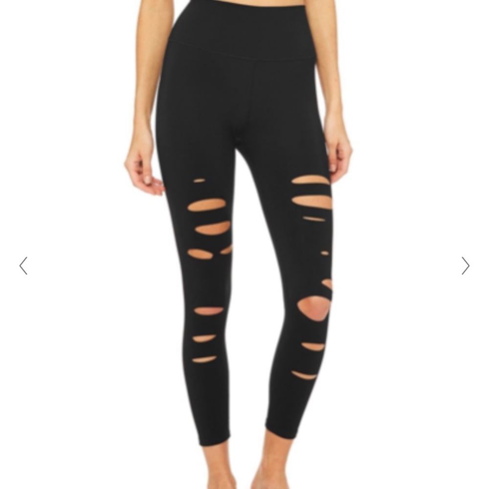ALO YOGA WARRIOR HIGHWAISTED LEGGINGS 7/8 LENGTH